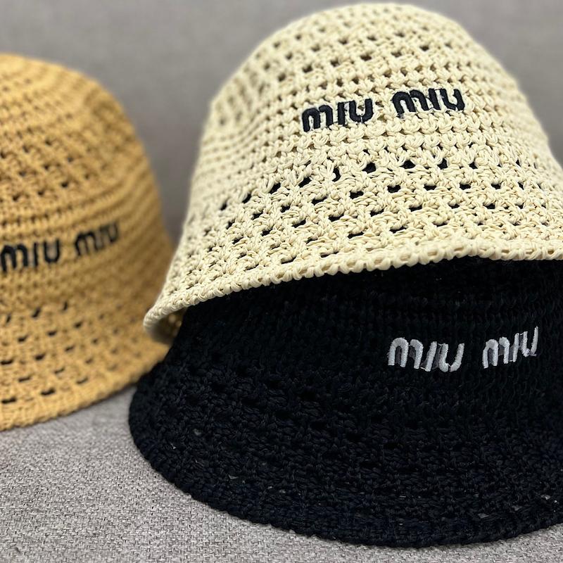 کلاه رافیا miu miu