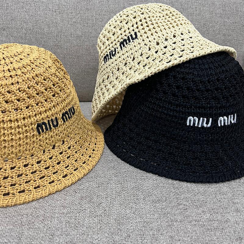 کلاه رافیا miu miu