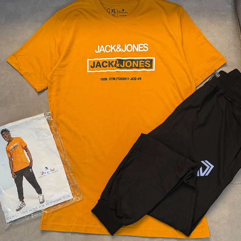 ست تیشرت و شلوار اسلش مردانه jack&jones