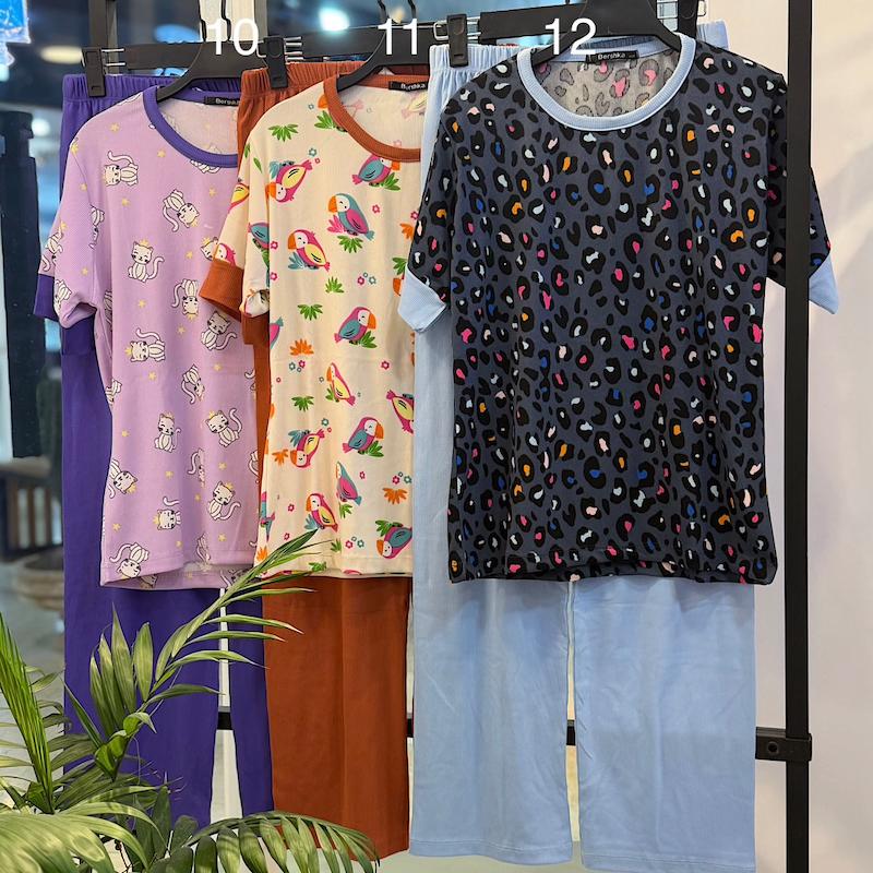 ست راحتی تیشرت وشلوار کلودی (3392)