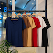 تیشرت یقه کبریتی درشت (3460)