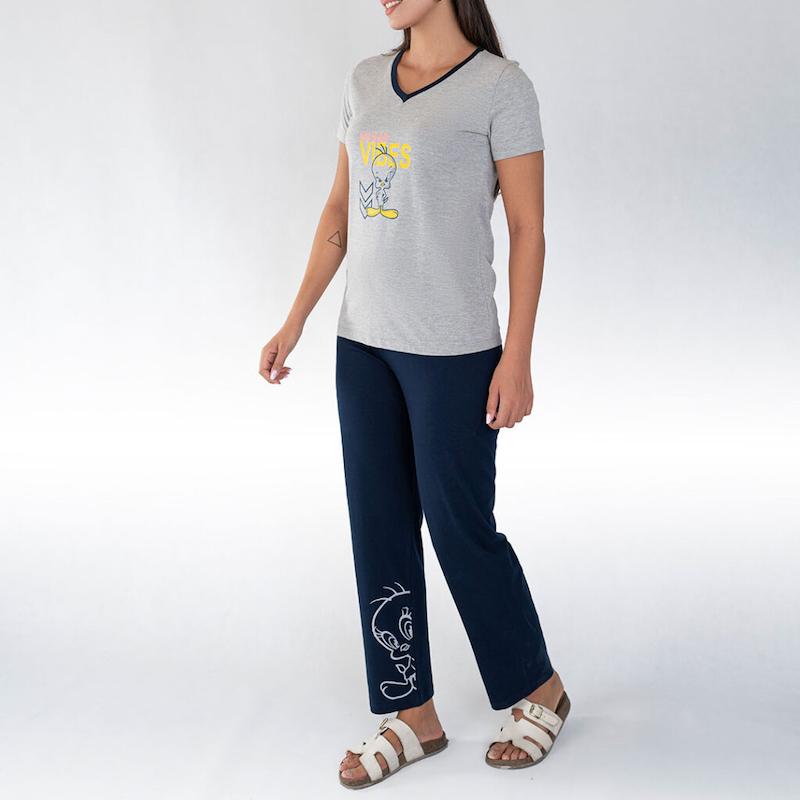 ست تیشرت و شلوار راسته زنانه/کد:6333