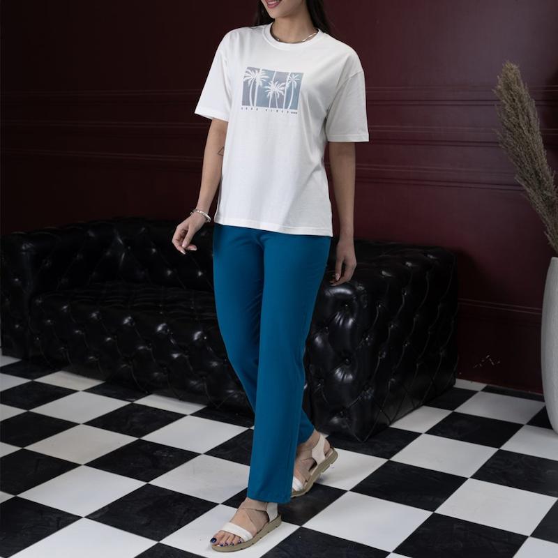 ست تیشرت و شلوار زنانه/ کد:6298