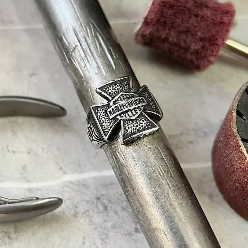 انگشتر هارلی دیویدسون آیرون کراس