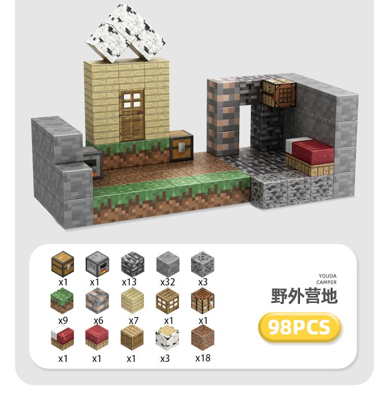 ماکت ماینکرافت سه بعدی مغناطیسی (98قطعه) 