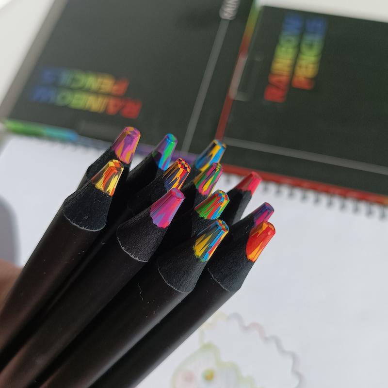مدادرنگی12رنگ(با مغزی رنگین کمان) 