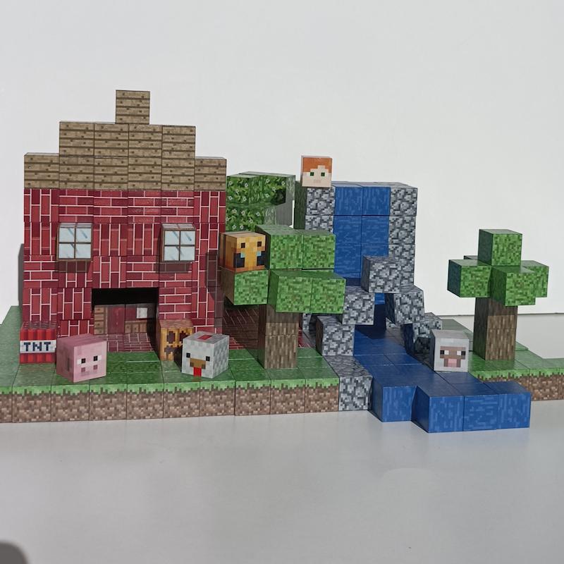 ماکت ماینکرافت سه بعدی مغناطیسی (342قطعه) 