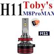 هدلایت خودرو توبیز مدل M8 Pro Max پایه H11
