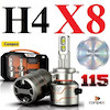 هدلایت خودرو کانپکس مدل   X8 blackپایه H4 