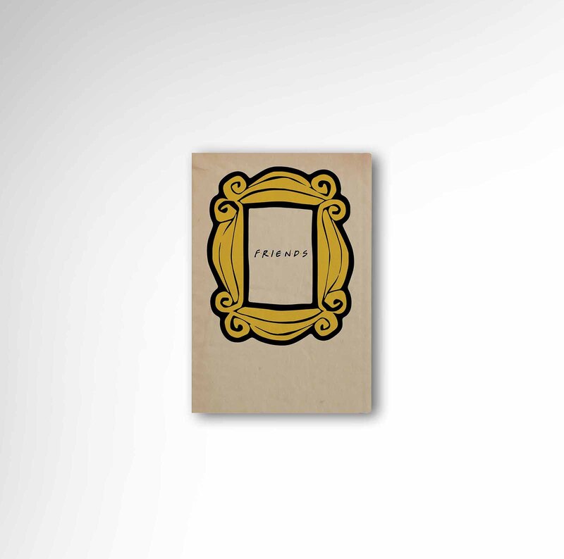 دفتر یادداشت کرافت با طرح قاب عکس زرد سریال فرندز
