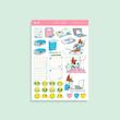 استیکر پلنر استادی لایف – study life planner sticker sheet for students