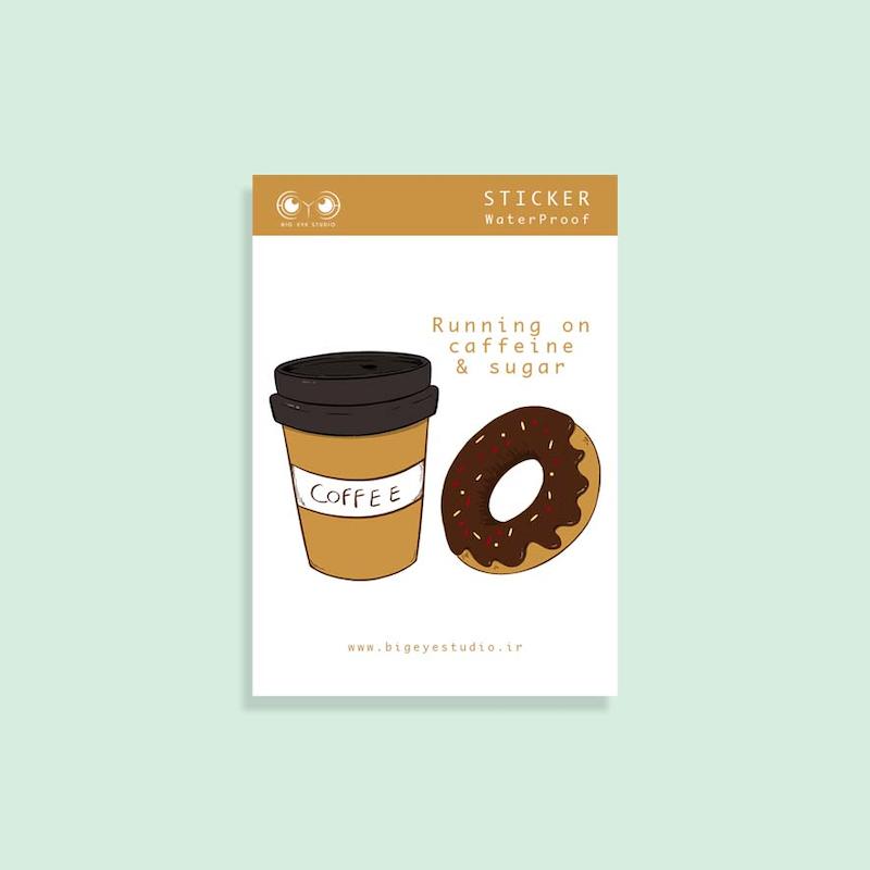 استیکر لپ تاپ قهوه – Coffee Lover Sticker