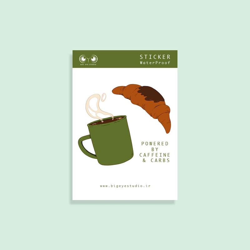 استیکر لپ تاپ قهوه – Coffee Lover Sticker