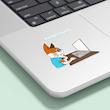 استیکر لپ تاپ گربه – Cute Cat Laptop Sticker