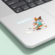 استیکر لپ تاپ گربه – Cute Cat Laptop Sticker