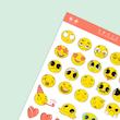 استیکر شیت ایموی – cute emoji planner sticker sheet