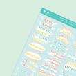 استیکر شیت مایندفول – motivational and mindful sticker sheet for journals