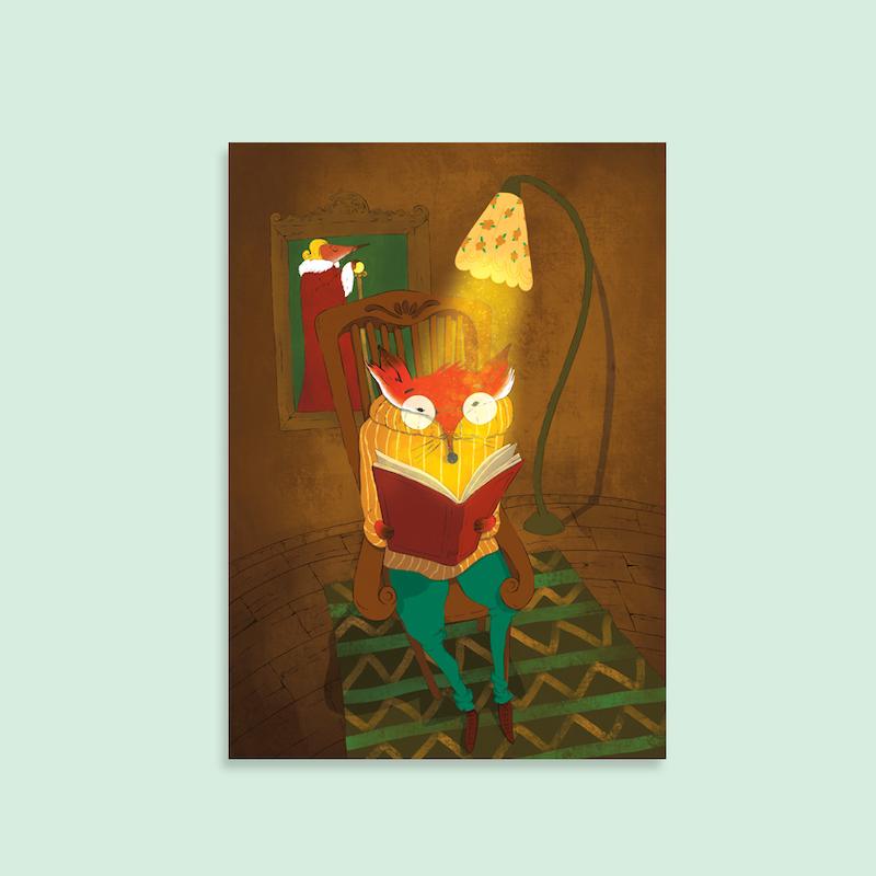  کارت پستال مدل آقای روباه