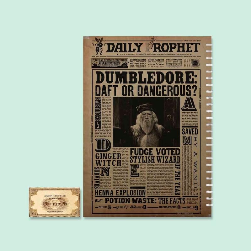 دفتر مدل دامبلدور به همراه بلیط هاگوارتز