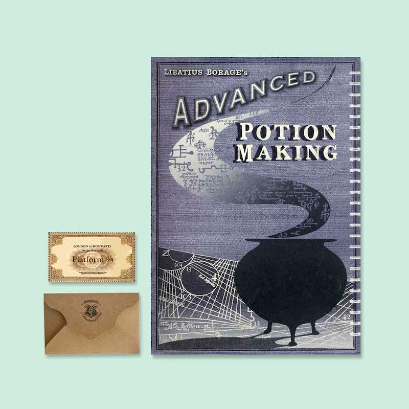 دفتر مدل شاهزاده دورگه به همراه بلیط و پاکت هاگوارتز