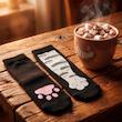 جوراب پا گربه ای طوسی