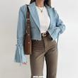 کراپ بلیزر Denim