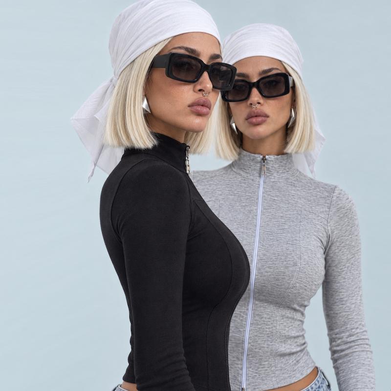 کراپ سویشرت Zipper