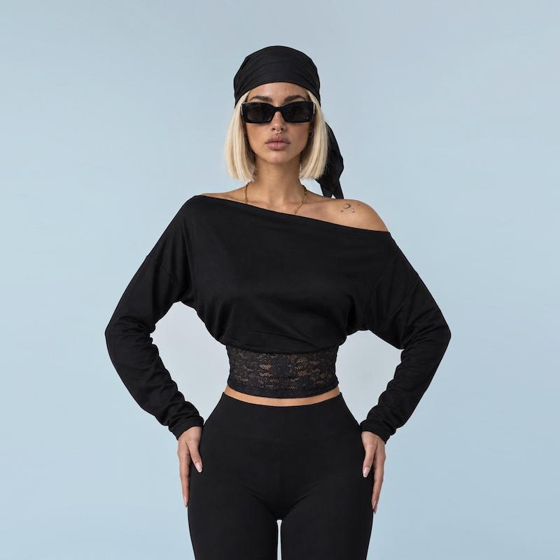 کراپ Lace corset