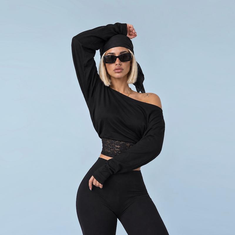 کراپ Lace corset