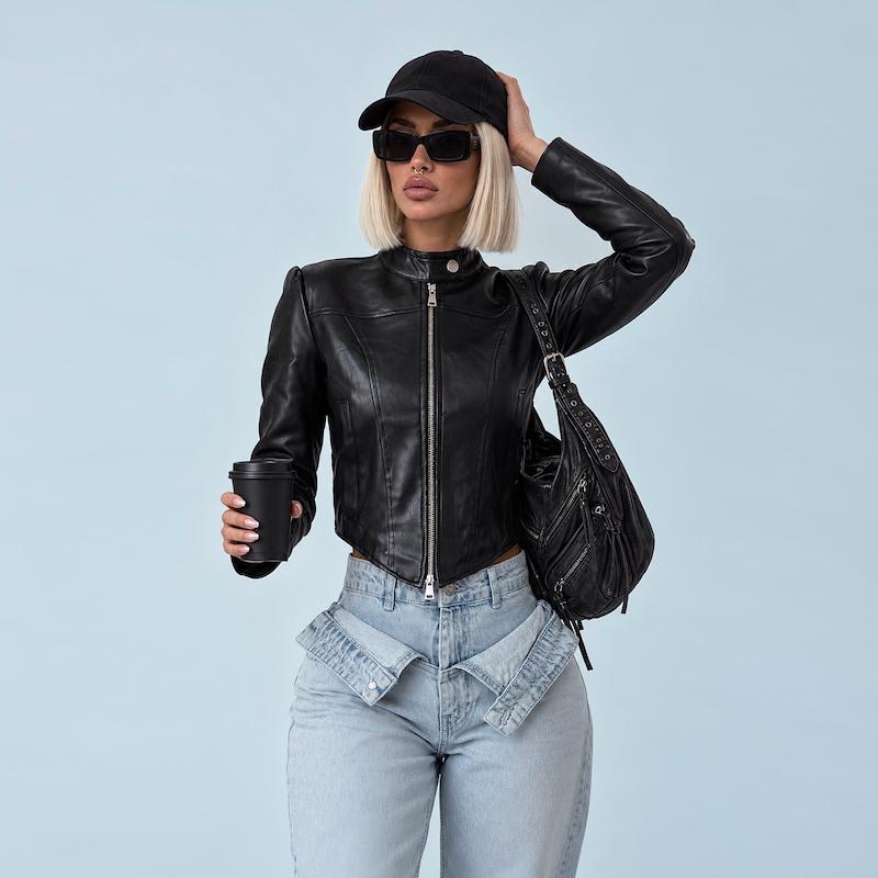 جکت Faux Leather