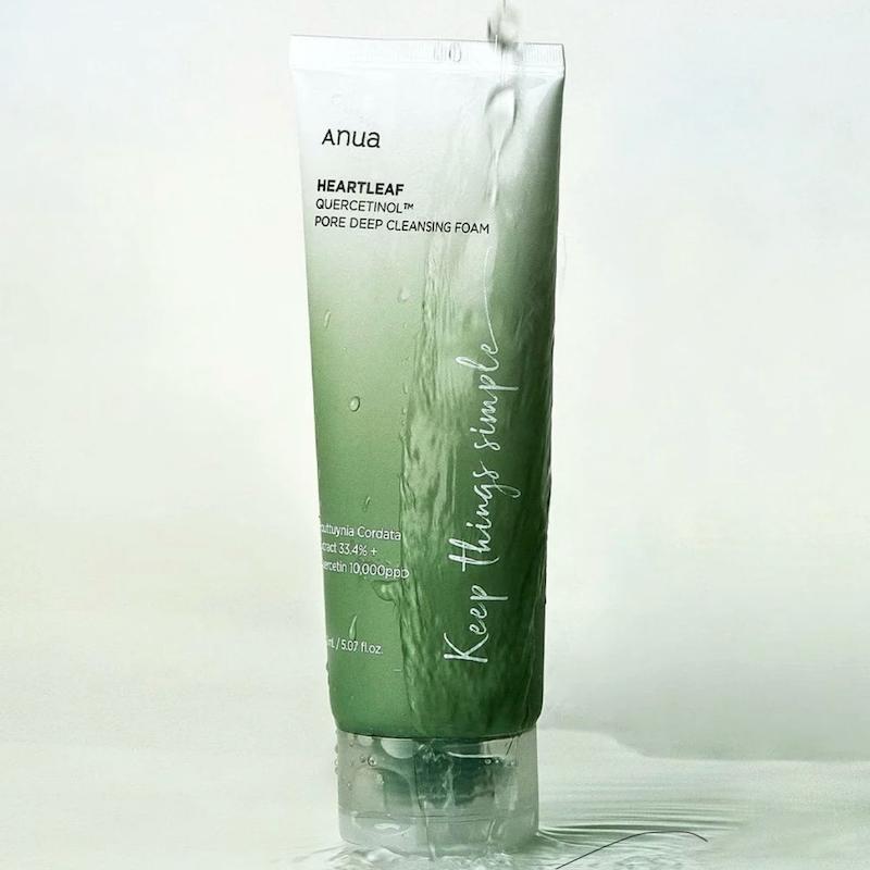 ژل شستشوی صورت آنوا – ANUA Heartleaf Quercetinol Pore Deep Cleansing Foam