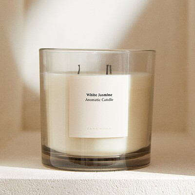 شمع zara home white jasmine