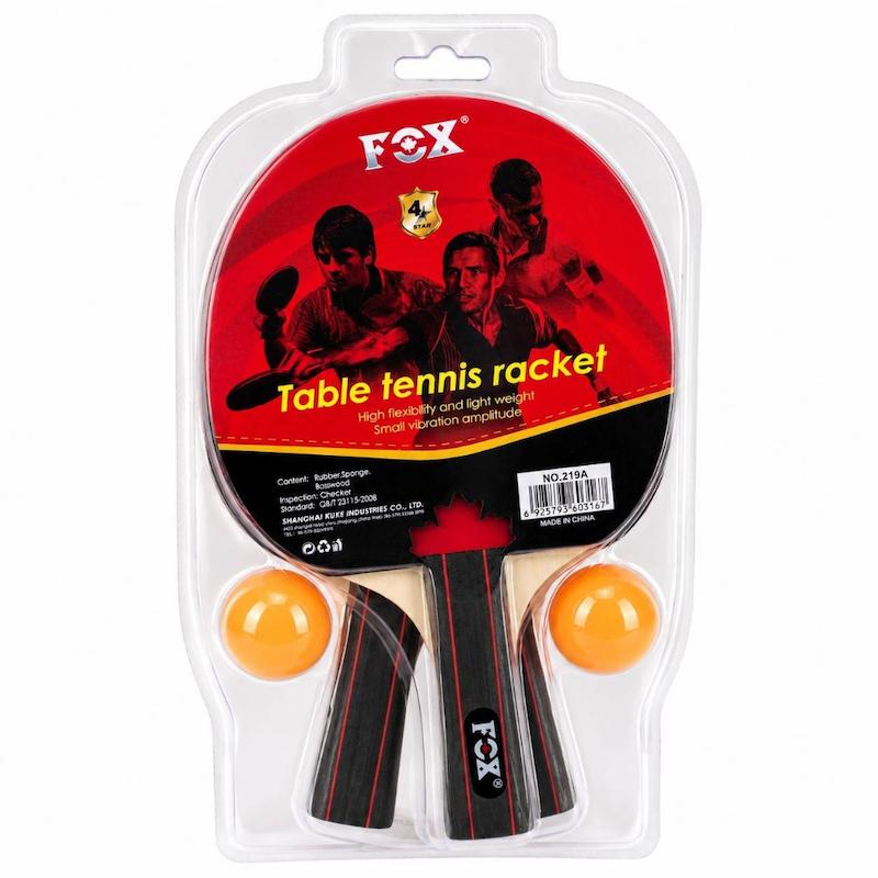 ست راکت پینگ پنگ FOX به همراه 2 توپ 