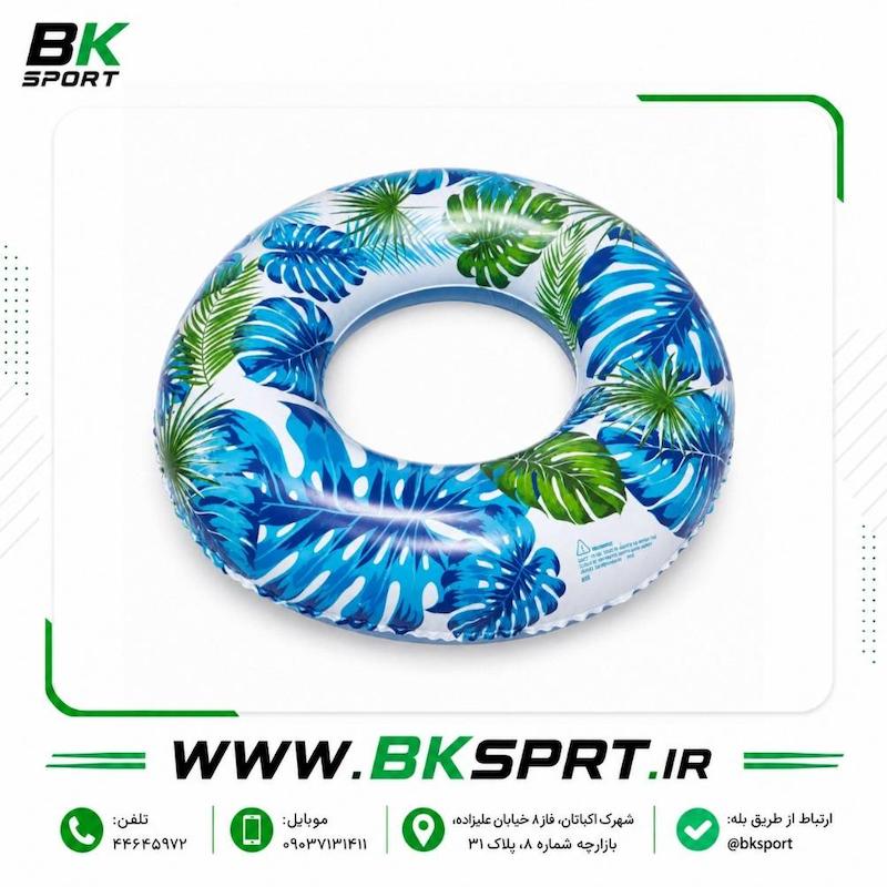 حلقه شنا بادی بزرگسال مدل Summer Time سایز ۱۲۰ - تیوپ استخری دسته‌دار