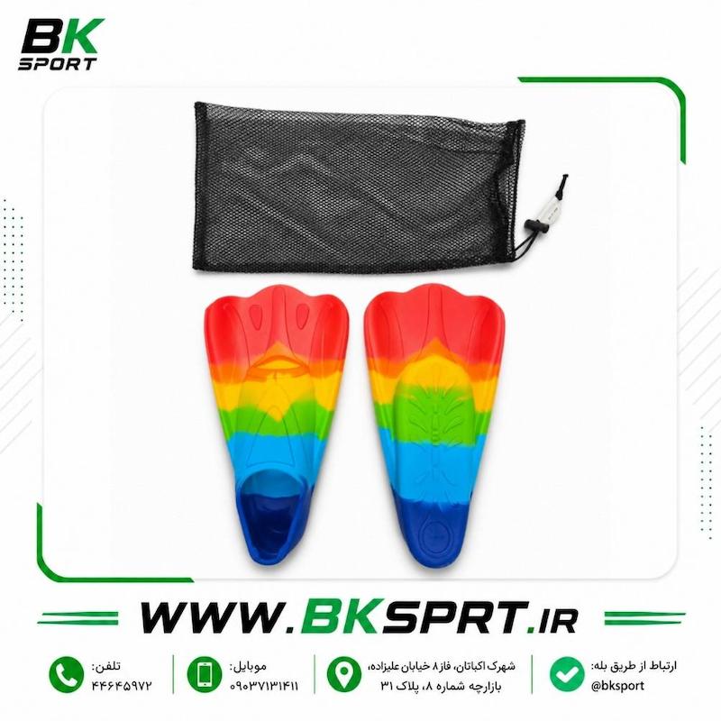 فین شنا اسپیدو (Speedo) مدل رنگین‌کمانی | سایز ۳۴-۳۶ | فین آموزشی و قدرتی