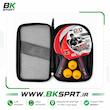 ست راکت پینگ پنگ پرو اسپرت | 2 راکت + 3 توپ + کیف توری | Table Tennis Racket