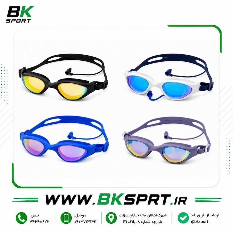 عینک شنا حرفه‌ای اسپیدو (Speedo) – لنز جیوه‌ای و ضد UV همراه با کیف محافظ (۴ رنگ)