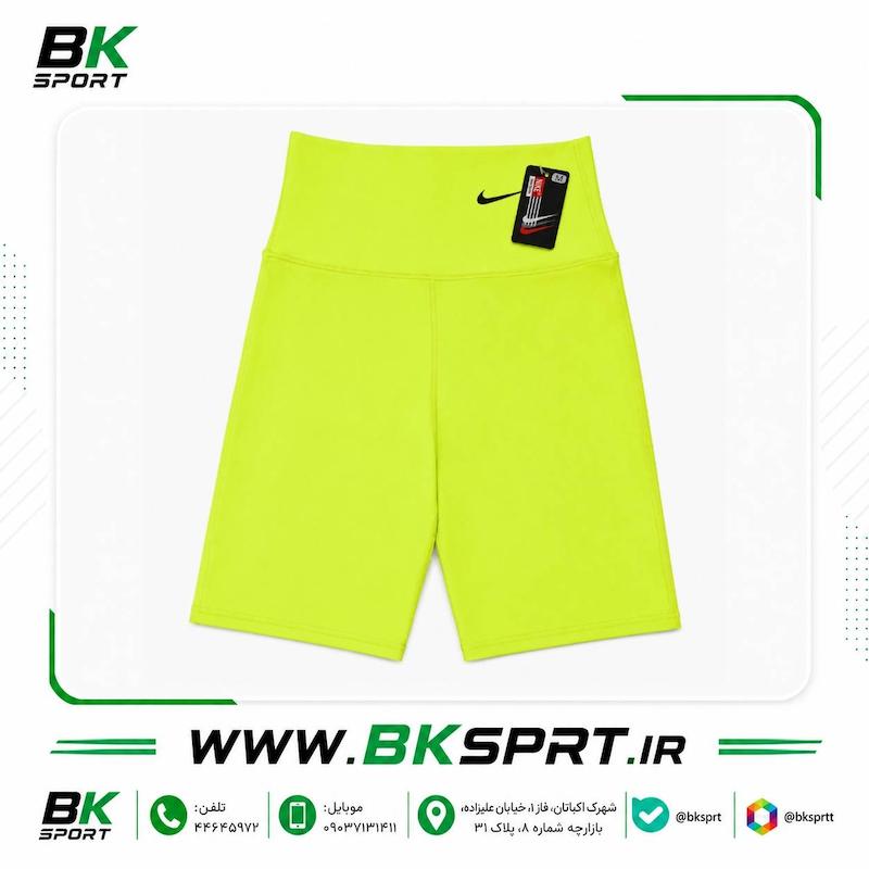 شلوارک ورزشی زنانه کمر گنی مدل نایک (Nike)