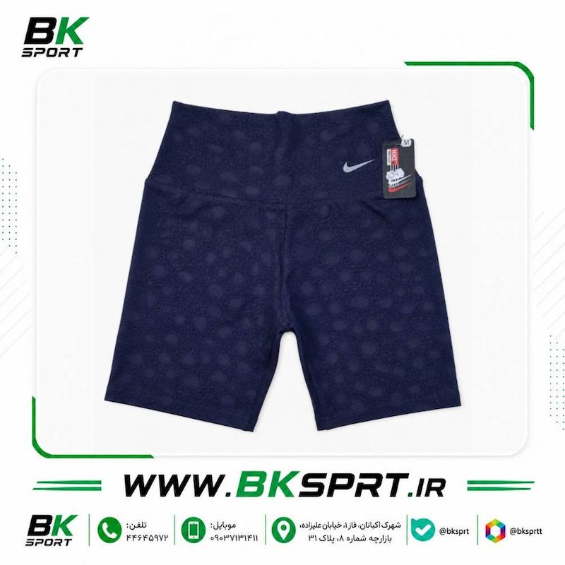 شلوارک ورزشی زنانه کمر گنی مدل نایک (Nike)