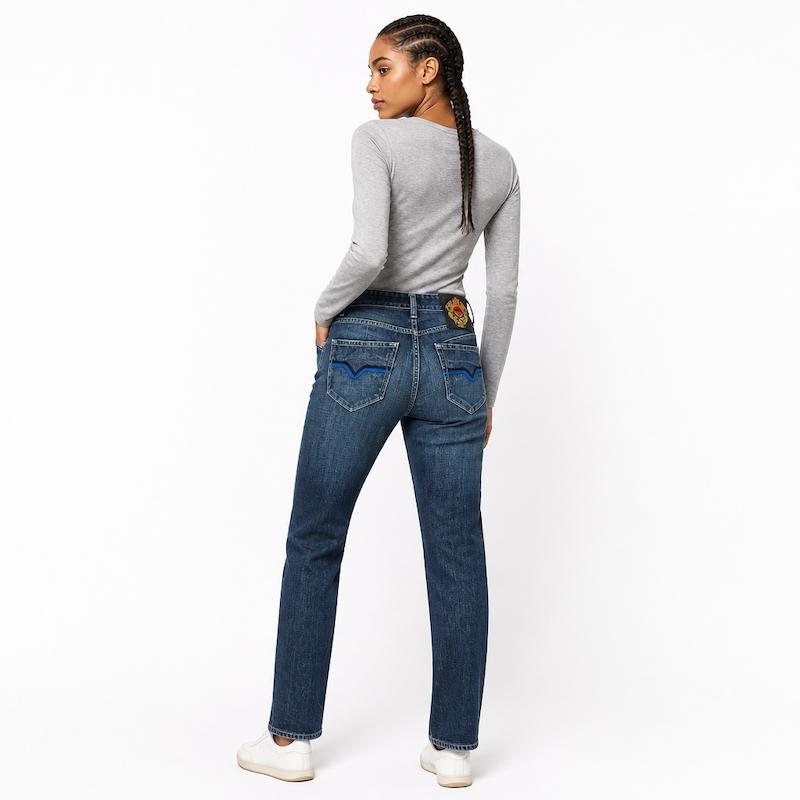 شلوار جین وینتیج اورجینال جیب طرحدار denim farm