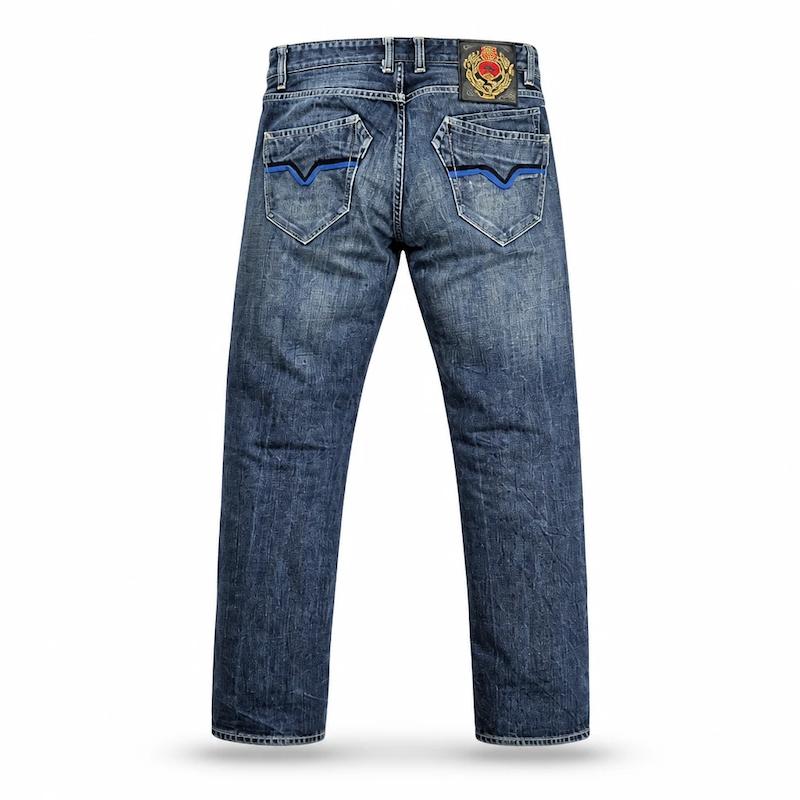 شلوار جین وینتیج اورجینال جیب طرحدار denim farm