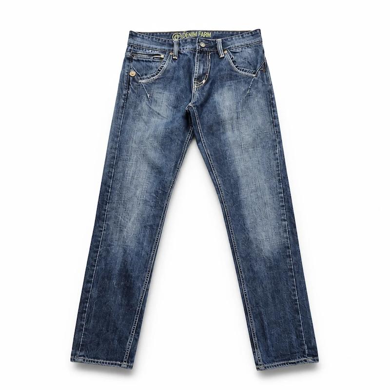 شلوار جین وینتیج اورجینال جیب طرحدار denim farm