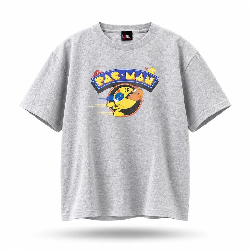 تیشرت وینتیج اورجینال پک من Pac-Man طوسی