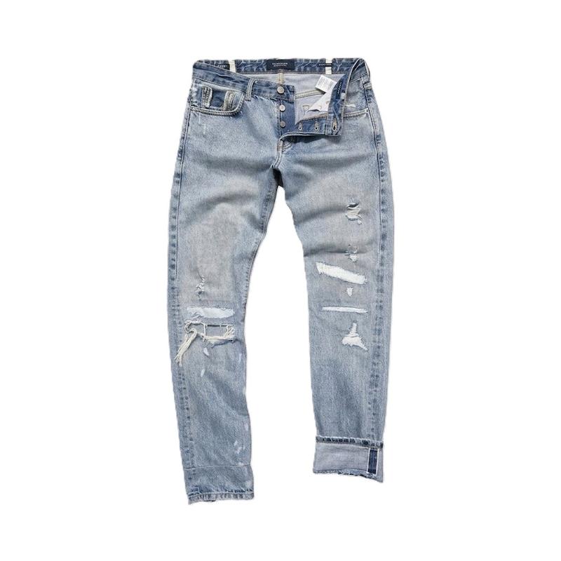 شلوار جین اورجینال زاپ دار برند اسکاچ سودا Scotch & Soda