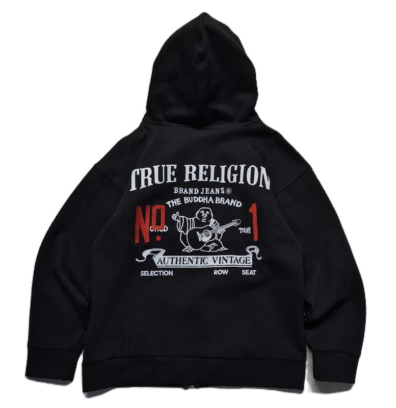 سوییشرت مشکی ترو رلیژن true relligion گلدوزی شده