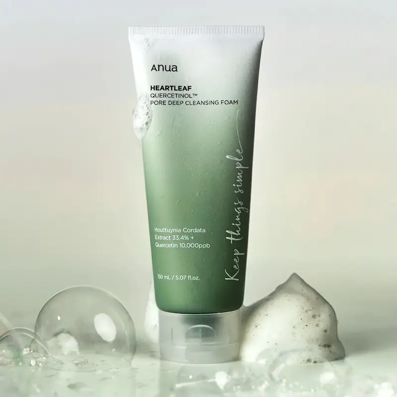شوینده فومی آنوا مدل HeartLeaf - Anua Pore Deep Cleansing Foam 