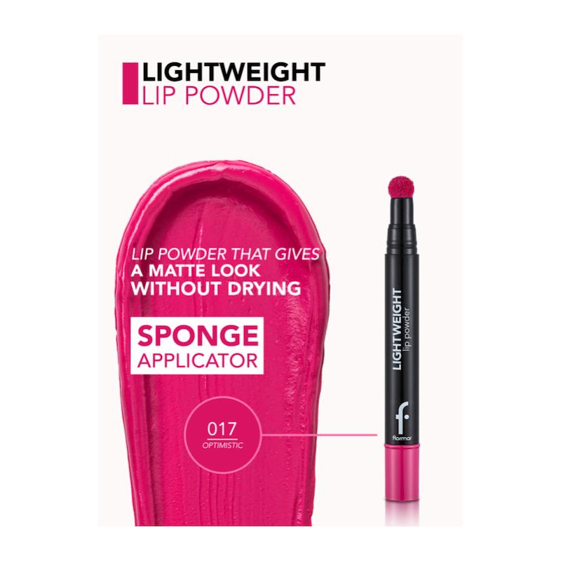 رژ لب پودری پد دار لایت ویت Moisturizing Lip Powder رنگ 17 - OPTIMISTIC