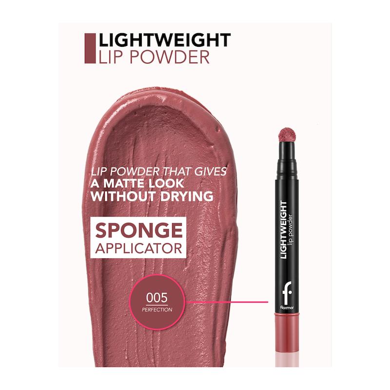 رژ لب پودری پد دار لایت ویت Moisturizing Lip Powder رنگ 05 - perfection
