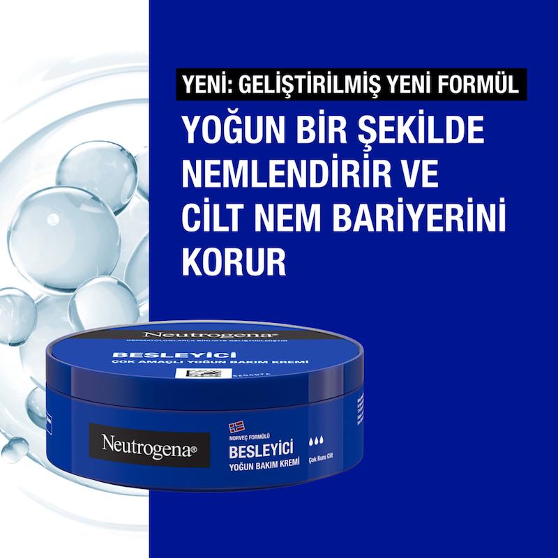 کرم مرطوب کننده دست و صورت نوتروژینا مدل BESLEYICI پوست خشک  | Neutrogena 