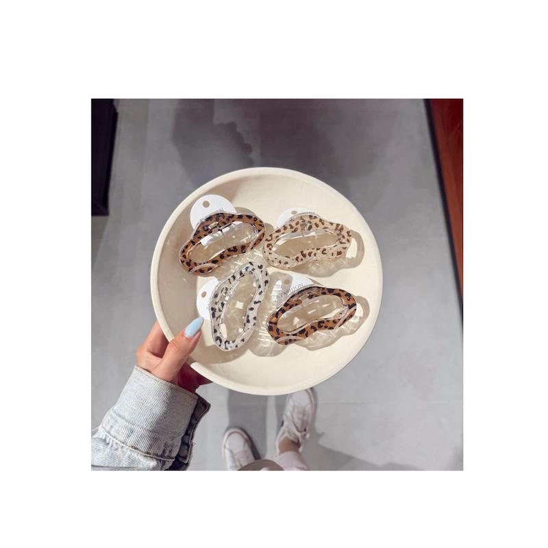 گیره مو پلنگی بزرگ 